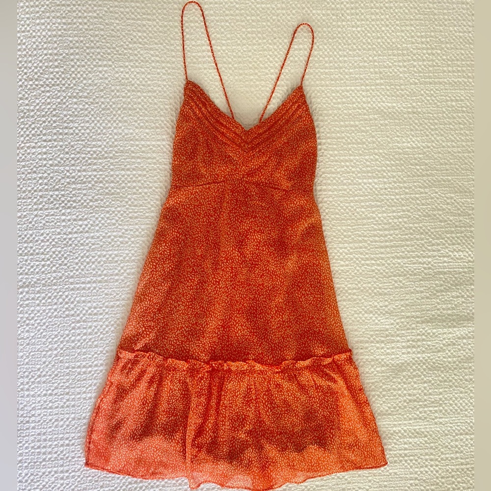 Abercrombie & Fitch Flare Dress AF Sundress Open Back Tie Top